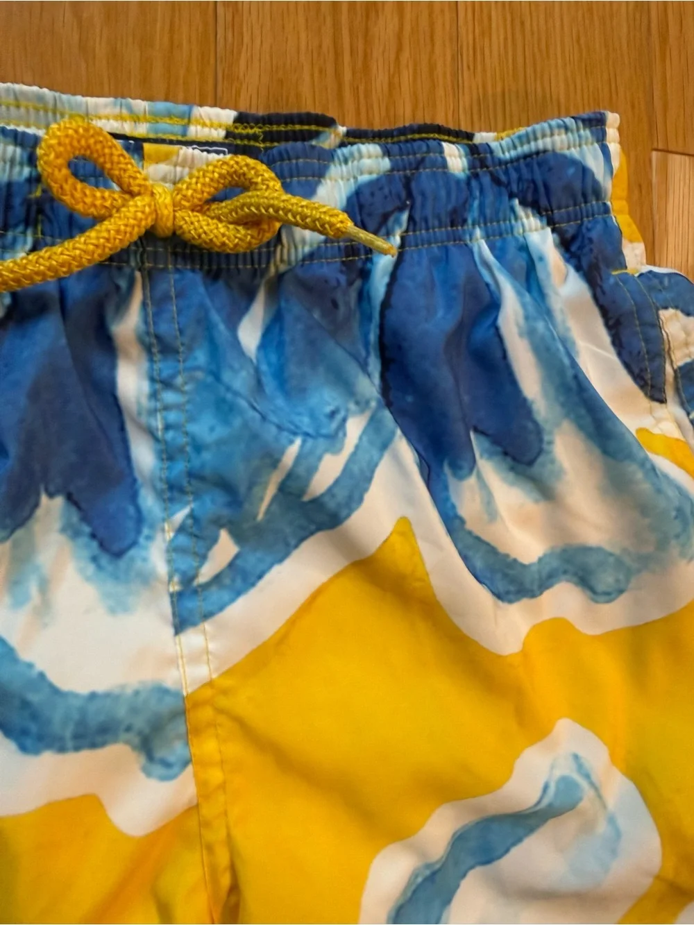 Vilebrequin Yellow and Blue Tropical Floral Swim Shorts